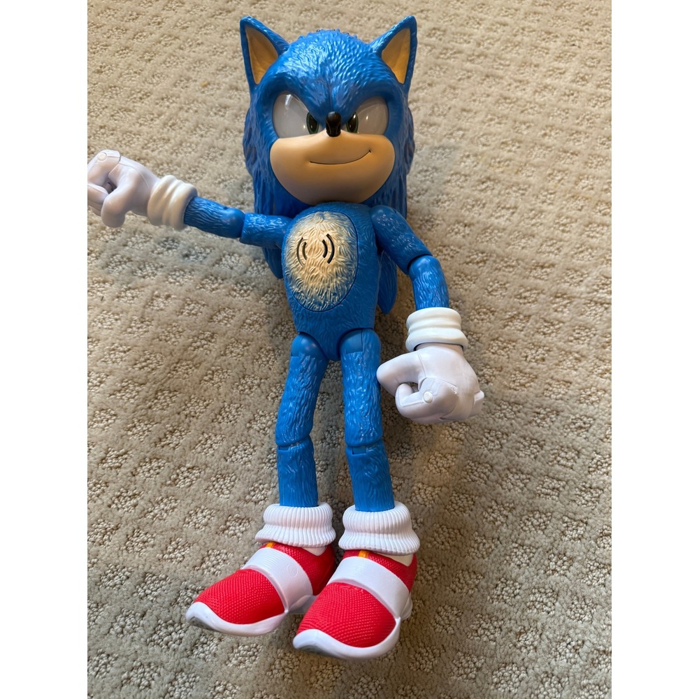 Sonic The Hedgehog 3 Ultimate Talking 12 inch Action Figure WORKS  Christmas‎